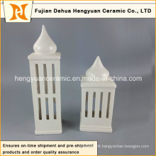 High Quality High-Rise Shape Ceramic Candle Holder House